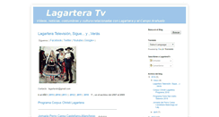 Desktop Screenshot of lagarteratv.com