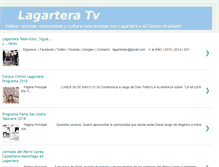 Tablet Screenshot of lagarteratv.com